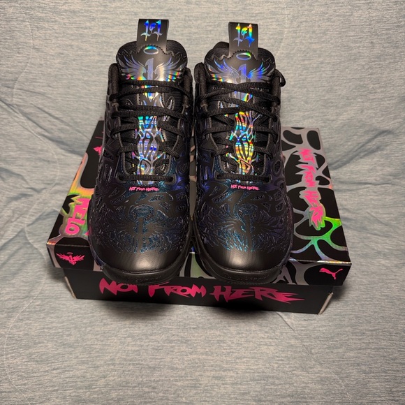 Men’s Puma LaMelo MB.04 "Reflections" basketball shoes in black-ravish 9.5 - Picture 15 of 17